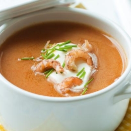Bisque van Noordzeegarnalen